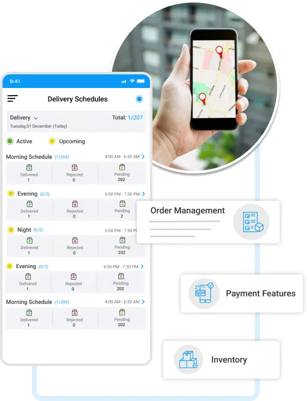 ravi garg, water delivery solutions, features water delivery solutions, driver app, image