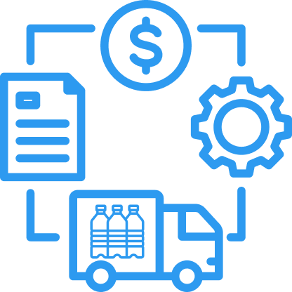 ravi garg, water delivery solutions, erp for bottled water, supply chain management, supply chain analytics, icon